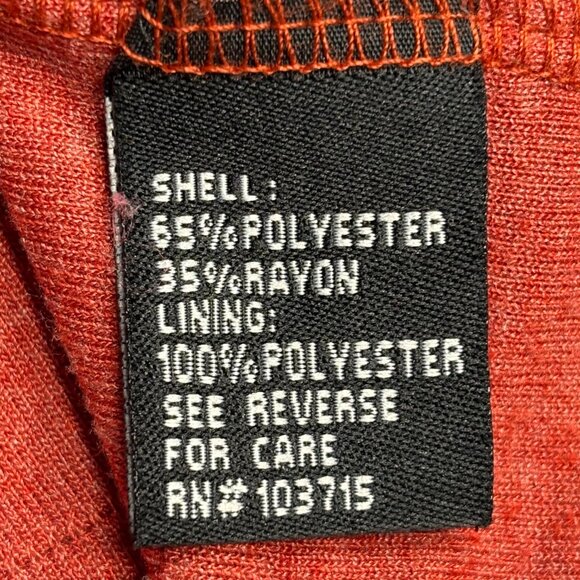 Sharagano Rust Textured Bodycon Dress 3/4 Sleeve Size 4 EUC - Picture 9 of 9